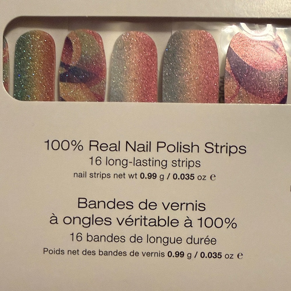 Colorful Glitter Nail Polish Strips